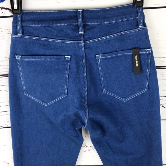 MASSIMO DUTTI |👖Blue High-Rise Stretchy Skinny Jeans - Picture 4 of 8